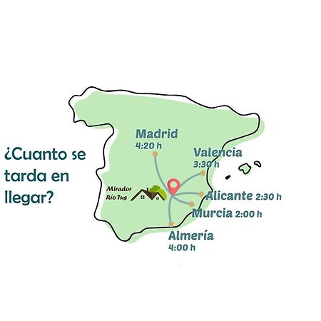 Casa Rural Mirador Del Rio Tus, En Yeste Kültér fotó